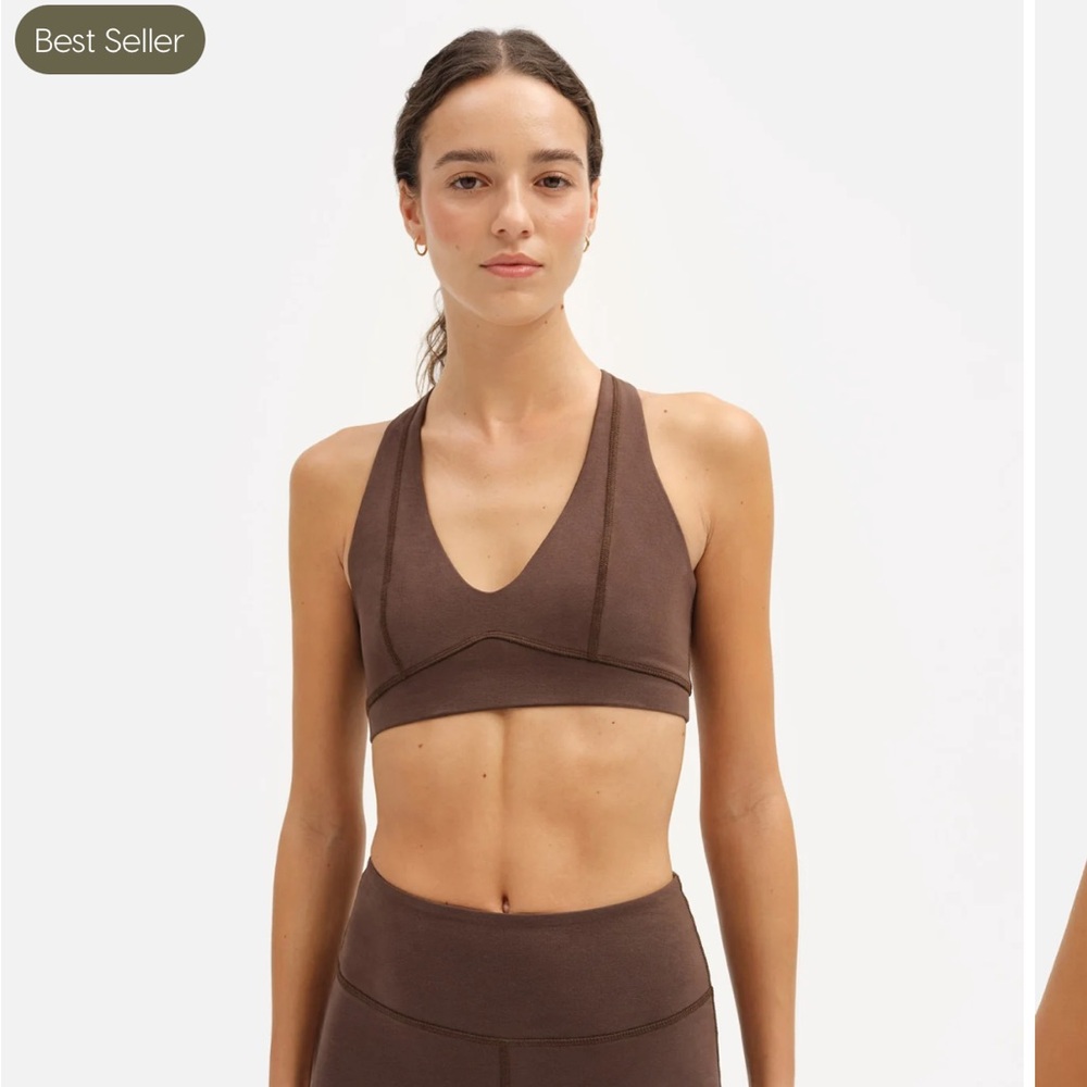 Mate the label brown sports bra